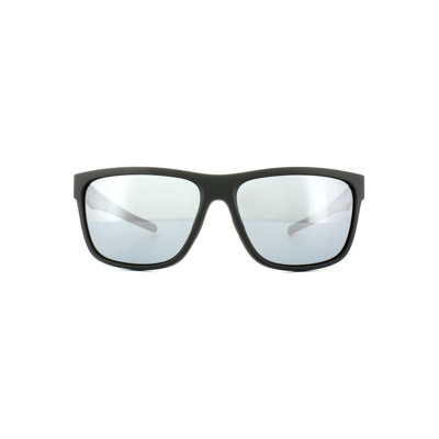 Afbeelding van Polaroid Sport Rectangle Mens Black Red Gray Silver Mirror Polariseerde zonnebril Sunglasses