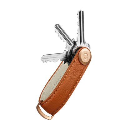 Afbeelding van Orbitkey 2.0 Keyholder Pebbled Leather amber