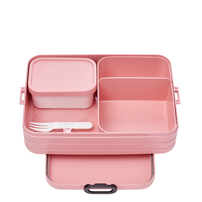 Afbeelding van Mepal bento lunchbox roze take a break Large 1500ml BPA vrij