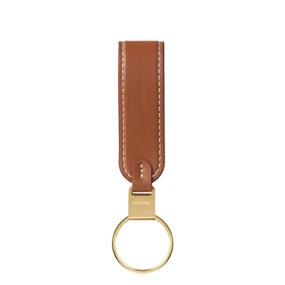 Afbeelding van Orbitkey Loop Keychain Leather caramel