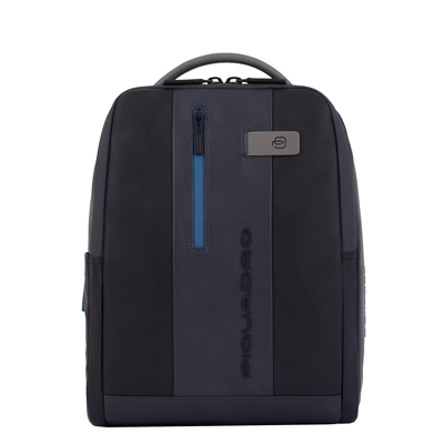 Afbeelding van Piquadro Urban Leather Computer backpack 14&quot; black/grey
