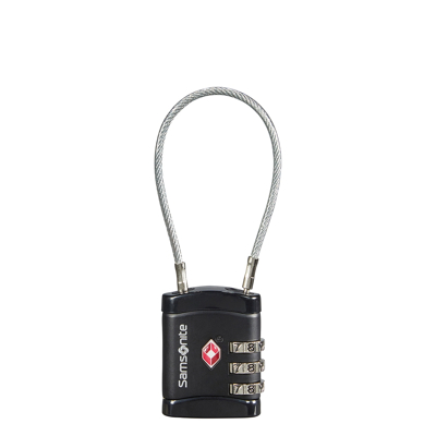 Afbeelding van Samsonite Accessoires Cablelock 3 Dial TSA black