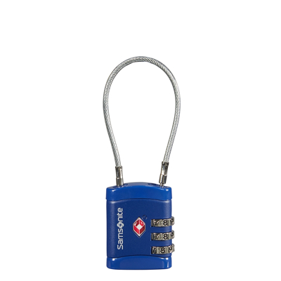 Afbeelding van Samsonite Accessoires Cablelock 3 Dial TSA midnight blue