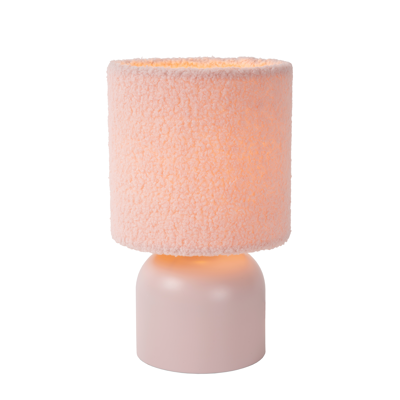 Afbeelding van Lucide Tafellamp Woolly 16cm Roze