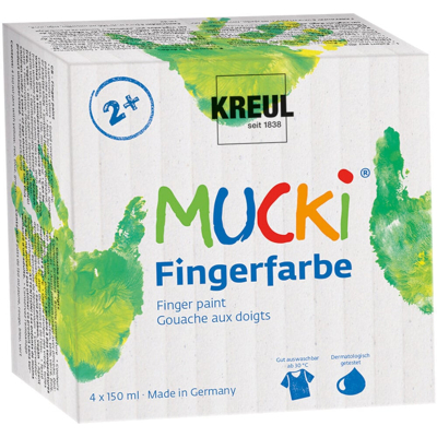 Abbildung von MUCKI Fingerfarben 4er Set