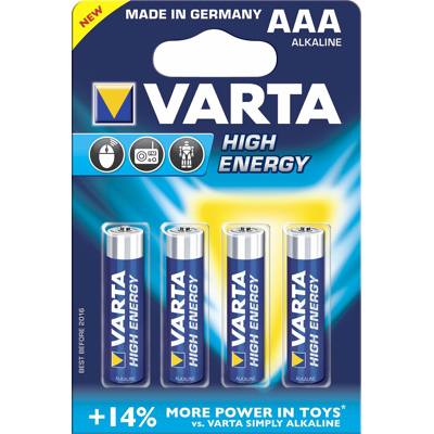 Abbildung von Varta high energy mn2400 lr03 aaa bl. 4st. 4903121414