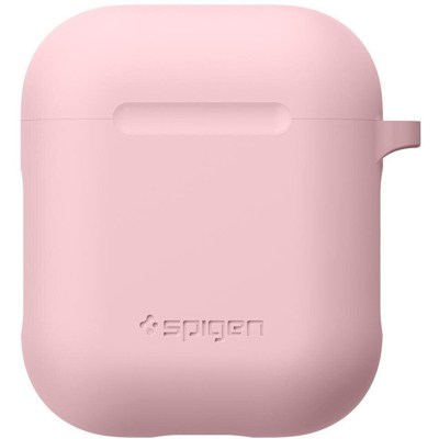Abbildung von Spigen Silikon Case Schwarz Apple AirPods
