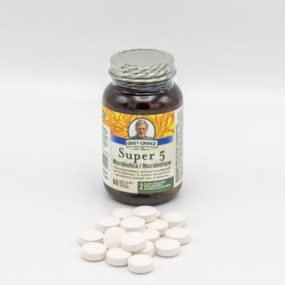Afbeelding van Udo s Choice Super 5 Microprobiotic 60 tabletten