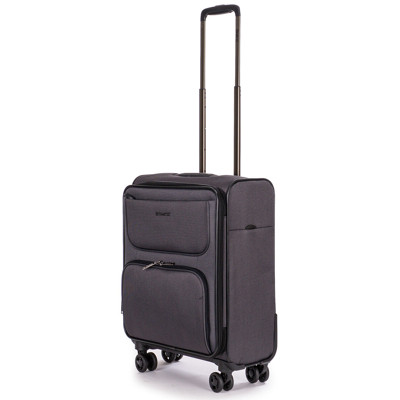 Abbildung von Stratic Bendigo Light + Weichschalen Koffer S black mit 4 Rollen Weichgepäck