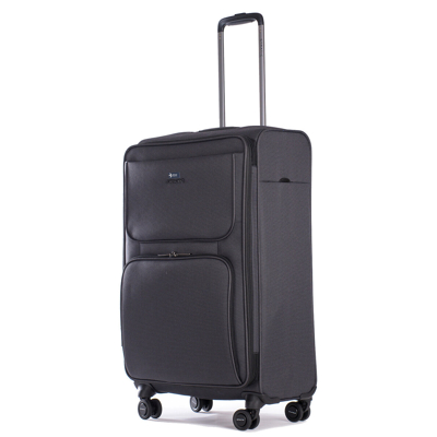 Abbildung von Stratic Bendigo Light + Weichschalen Koffer M black mit 4 Rollen Weichgepäck