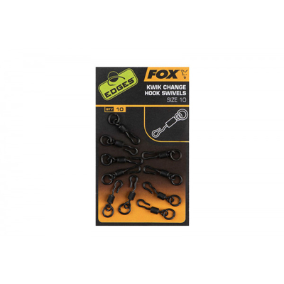 Image de Fox Edges Kwik Change Hook Swivels (10 pcs) Maat : size 10