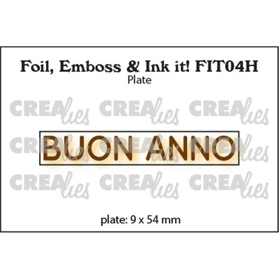 Abbildung von Crealies Foil, Emboss &amp; Ink It! It: Buon Anno (Horizontal)