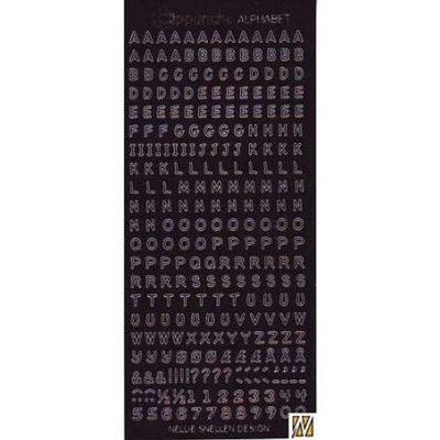 Abbildung von Nellie Snellen Stickers Alphabet Black