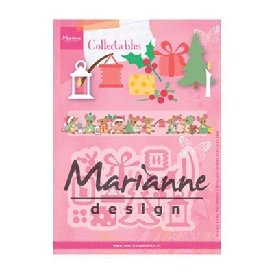 Abbildung von Marianne Design Collectables Präge und Stanzschablone Eline&#039;s Weihnachtsdekoration