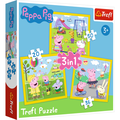 Abbildung von Puzzle Peppa Pig Ein schöner Tag 3in1 20 50 Teile