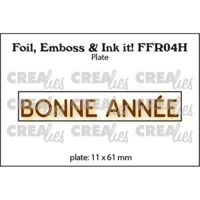 Abbildung von Crealies Foil, Emboss &amp; Ink It! Fr: Bonne Année (Horizontal)