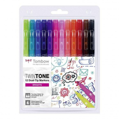 Abbildung von Tombow Twintone dual tip markers Bright colours 12pcs