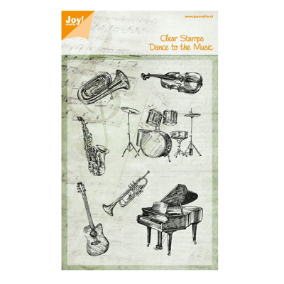 Abbildung von Joy!Crafts Silikonstempel Musikinstrumente