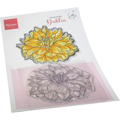 Abbildung von Marianne Design Clear stamp Tiny&#039;s flowers Dahlia