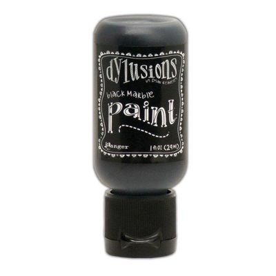 Abbildung von Ranger Dylusions Paint Flip Cap Bottle Black Marble 29ml