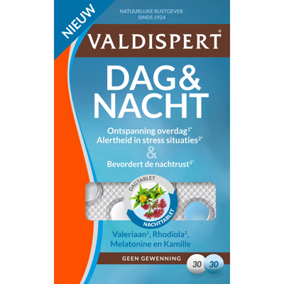 Afbeelding van Valdispert Dag &amp; Nacht 60 tabletten