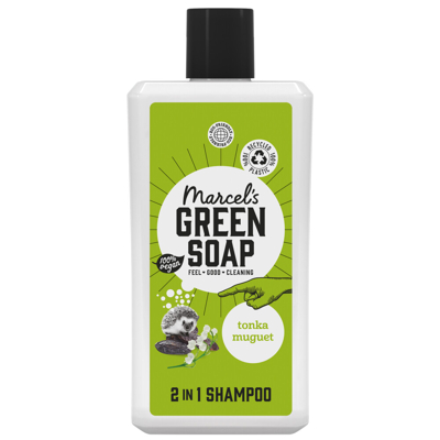 Afbeelding van 2+2 gratis2+2 gratis: Marcel&#039;s Green Soap 2 in 1 Shampoo Tonka &amp; Muguet 500 ml