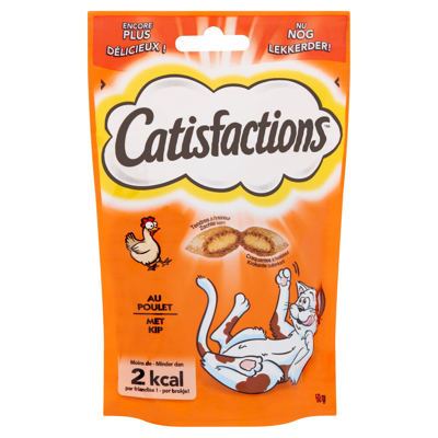 Afbeelding van Catisfactions Kattensnacks Kip 6 x 60 gram