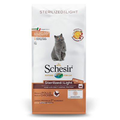Afbeelding van Schesir Kattenvoer Dry Sterilized en Overweight 1,5 kg