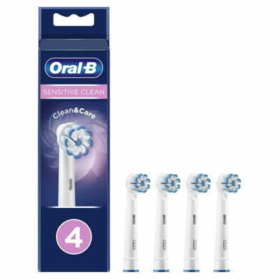 Afbeelding van Oral B Opzetborstels Sensitive Clean 4 stuks
