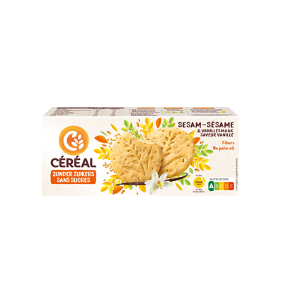 Afbeelding van Cereal Sesam vanille koek 132 g