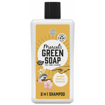 Afbeelding van 2+2 gratis: Marcel&#039;s Green Soap 2 in 1 Shampoo Vanille &amp; Kersenbloesem 500 ml