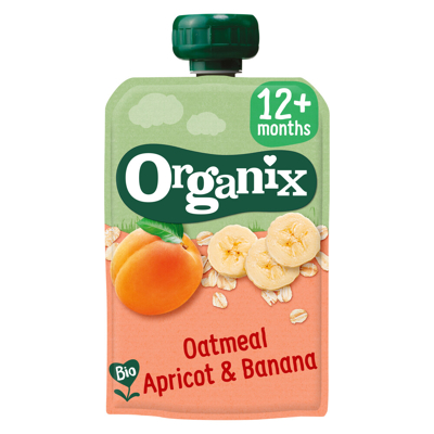 Afbeelding van Organix Just oatmeal apricot banana 6 36 maanden 100 g
