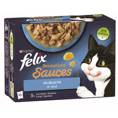 Afbeelding van Felix Sensations Sauces Vis Selectie in Saus 12 x 85 gr