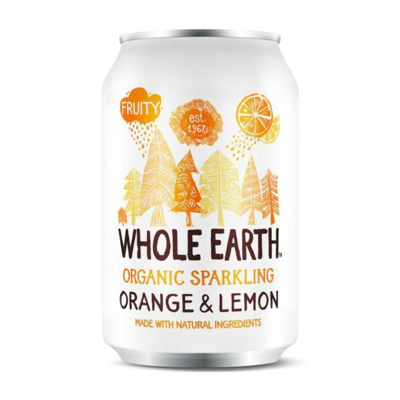 Afbeelding van Whole Earth Sparkling Sinaasappel &amp; Citroen Bio 330 ml