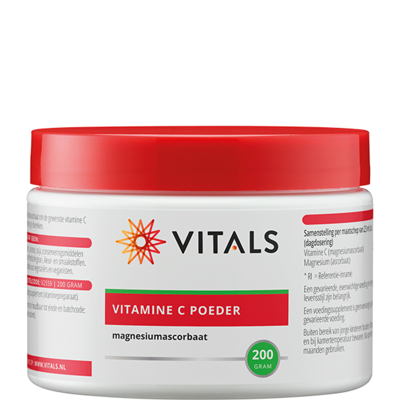 Afbeelding van Vitals Vitamine C Poeder Magnesiumascorbaat 200GR