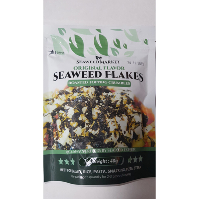 Afbeelding van Seaweed Zeewiervlokken Crunchy 40GR