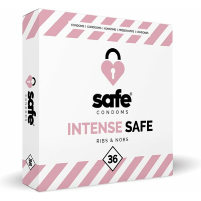 Afbeelding van SAFE Condooms Ribbels &amp; Noppen 36 Stuks