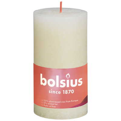 Afbeelding van Bolsius kaars rustiek Soft Pearl 130/68 mm