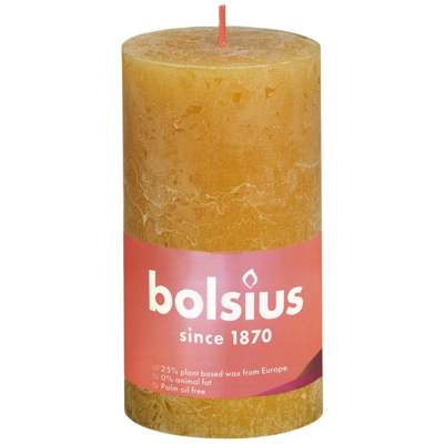 Afbeelding van Bolsius Stompkaars Yellow 130/68