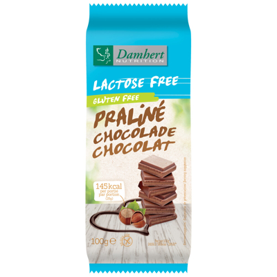 Afbeelding van Damhert Lactose Free Chocoladetablet praline glutenvrij