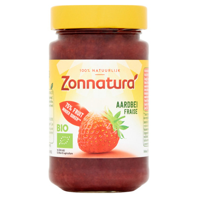 Afbeelding van Zonnatura Fruitspread aardbei 75% 250 g