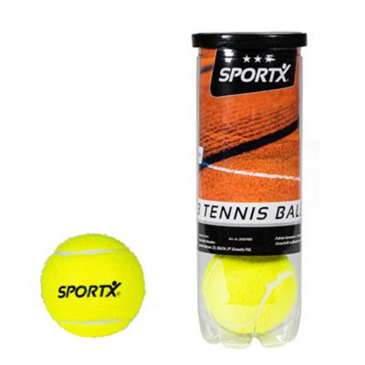 Afbeelding van SportX Tennisballen in Koker 3 stuk