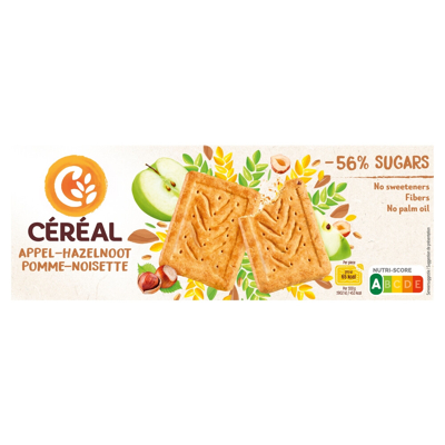 Afbeelding van Cereal Appel hazelnoot koek 230 g