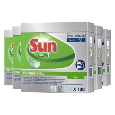 Afbeelding van Sun Pro Formula All in 1 Eco Vaatwastabletten 5x100st EU Ecolabel