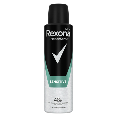 Afbeelding van Rexona Men Sensitive Anti Transpirant Spray 150ML