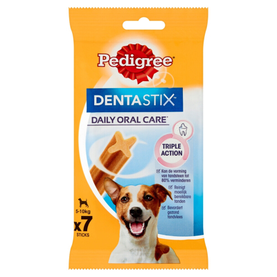 Afbeelding van Pedigree Dentastix Mini Kauwstaaf Gebitsverzorgende Hondensnack 10x 7 stuks/110 g