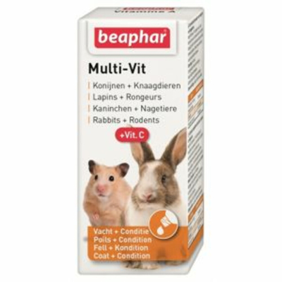 Afbeelding van Beaphar Multi Vitamine Knaagdier En Konijnen 20 ML