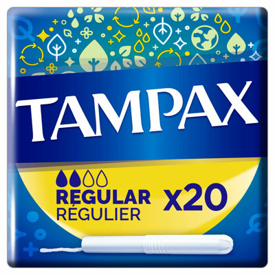 Afbeelding van Tampax Regular tampons met inbrenghuls, pak van 20 stuks