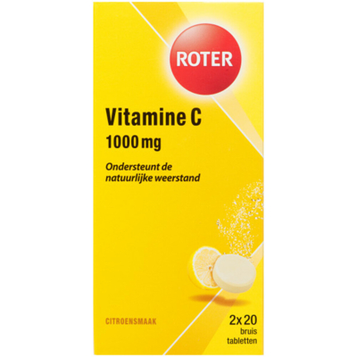 Afbeelding van Roter Vitamine C Bruistabletten Citroen Duopack 40ST
