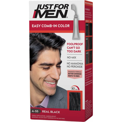Afbeelding van Just for Men Autostop Haarverf Zwart 35 gram